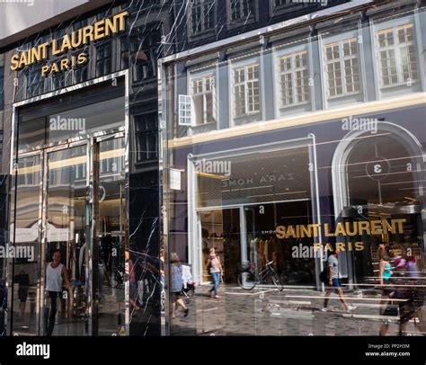 Saint Laurent, clothing store, Copenhagen, Østergade, 47 .